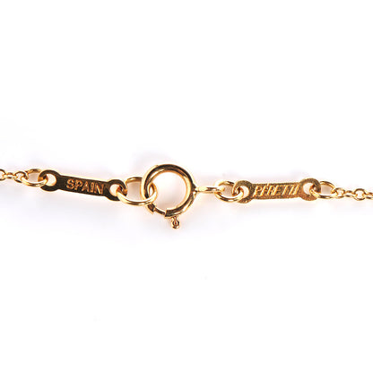Tiffany 18K Yellow Gold 9mm Eternal Circle Pendant Necklace 4 of 6