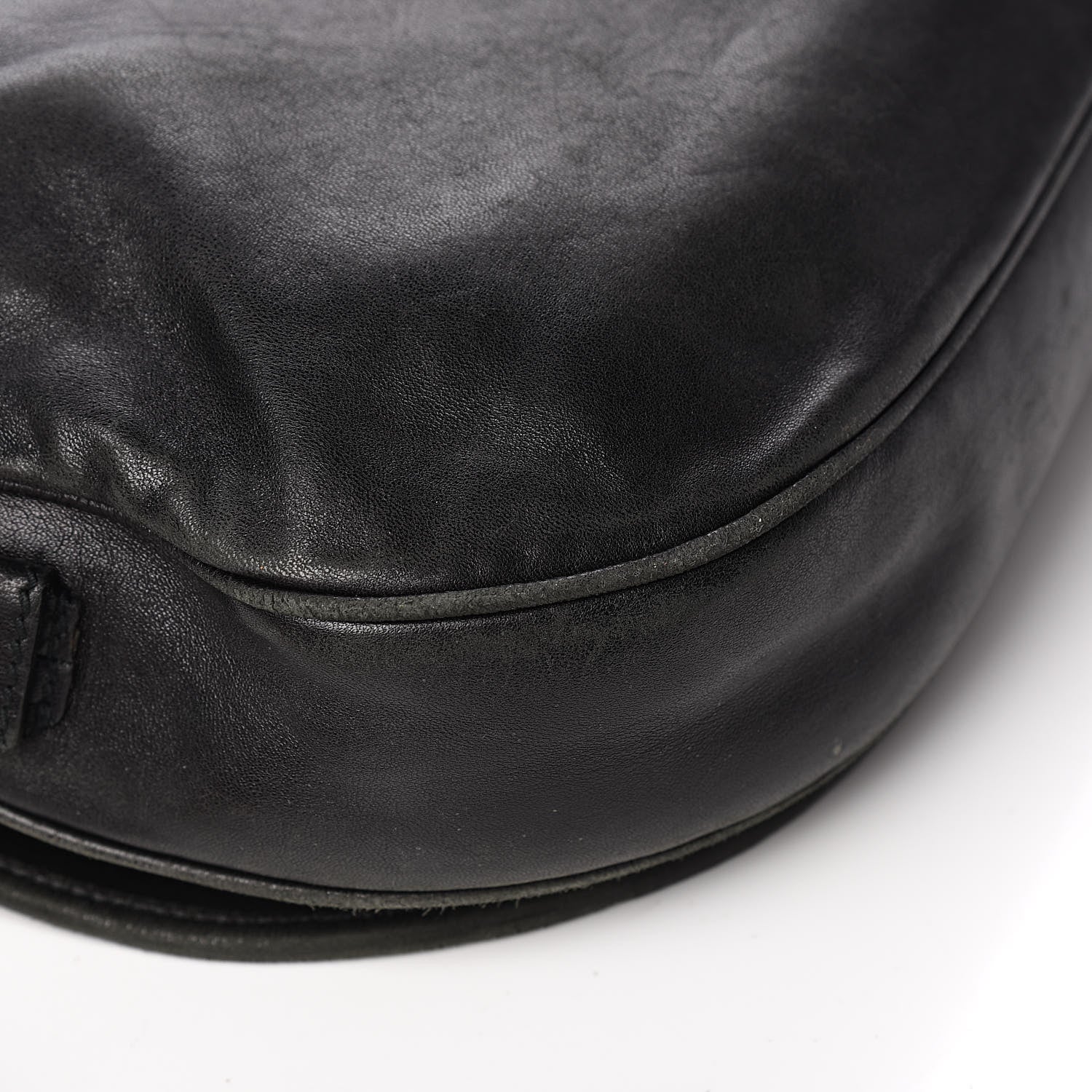 Saint Laurent Lambskin Horn Messenger Bag Black 11 of 17