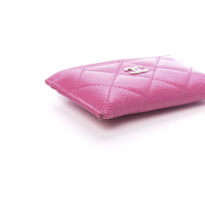 Chanel Caviar Quilted Card Holder Pink 9 of 12