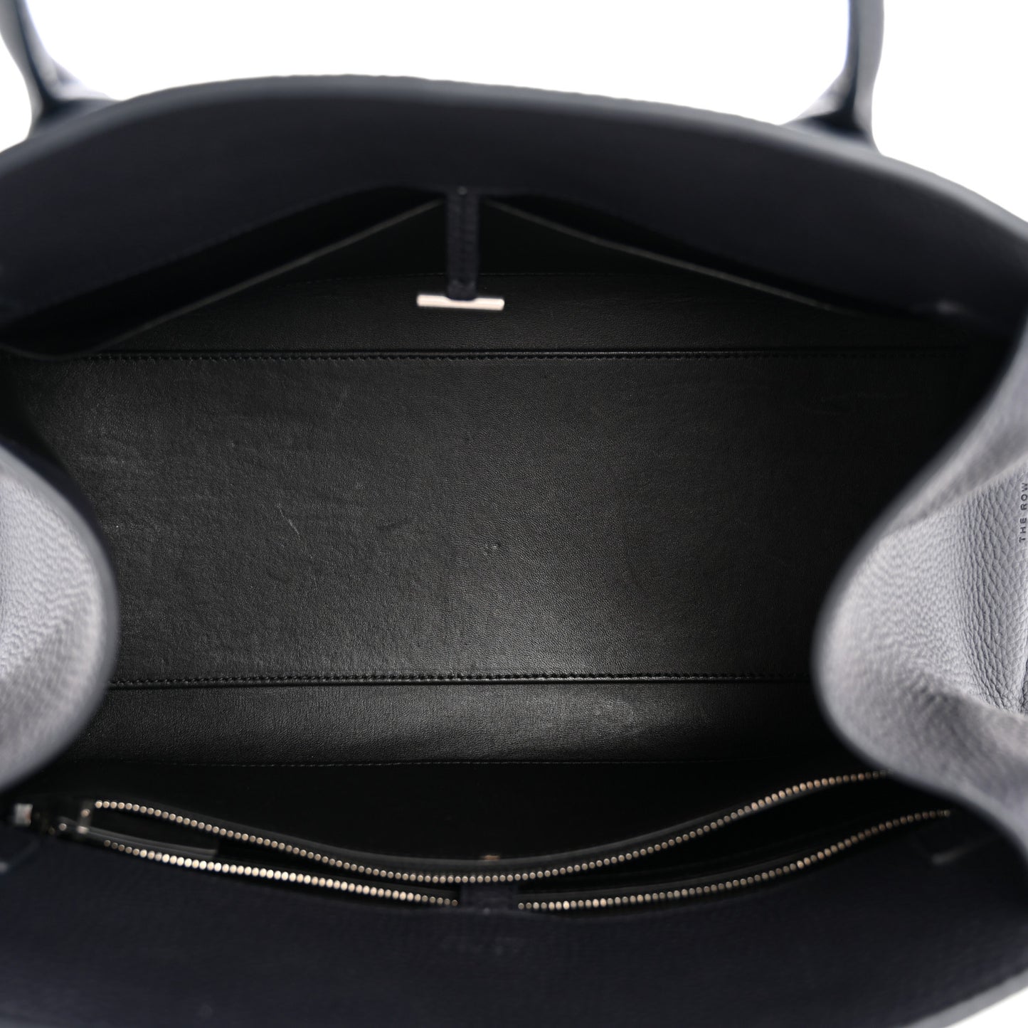 Matte Grained Calfskin Margaux Shoulder 12 Marine