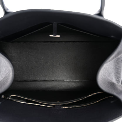 The Row Matte Grained Calfskin Margaux Shoulder 12 Marine 5 of 10