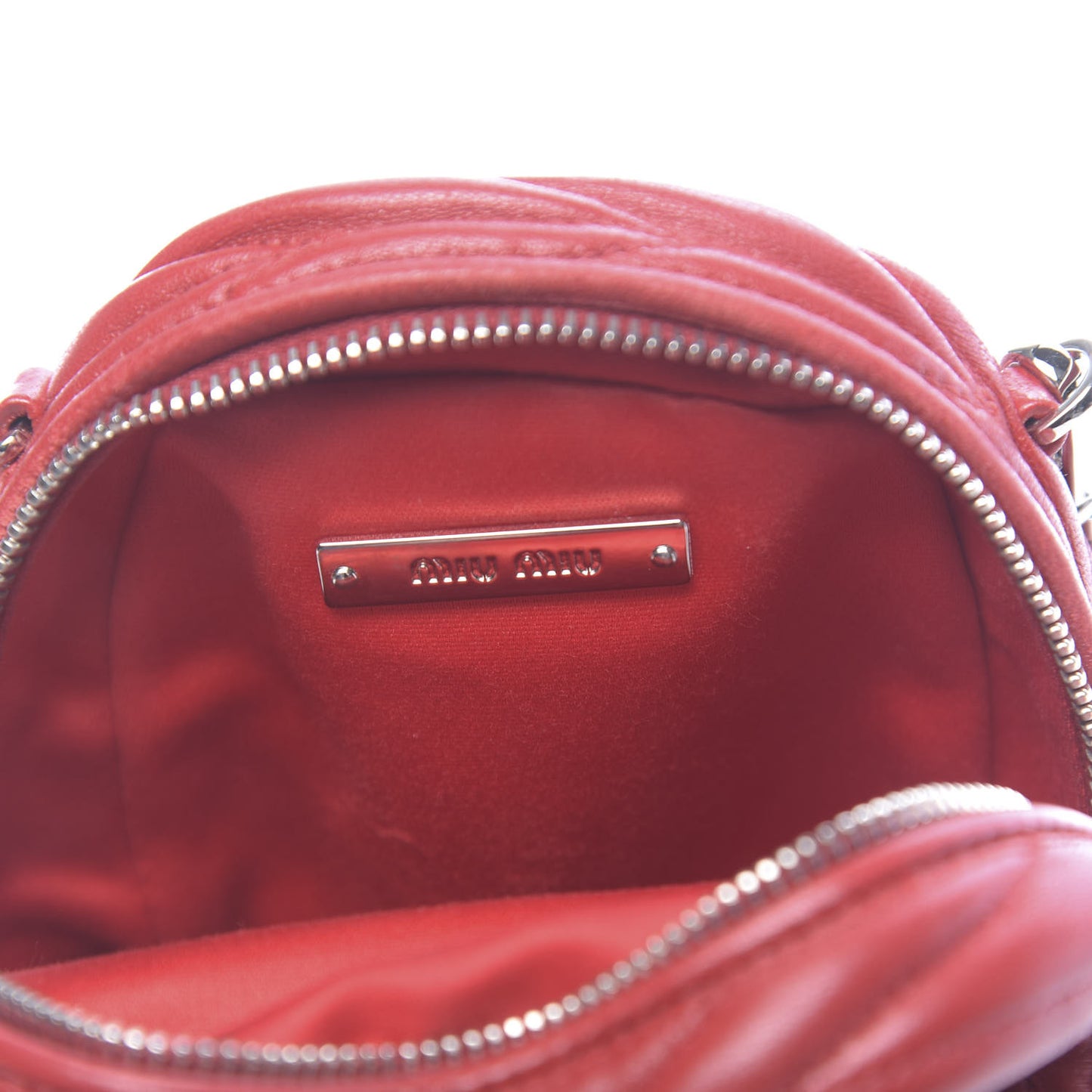 Nappa Matelasse Lux Mini Backpack Rosso