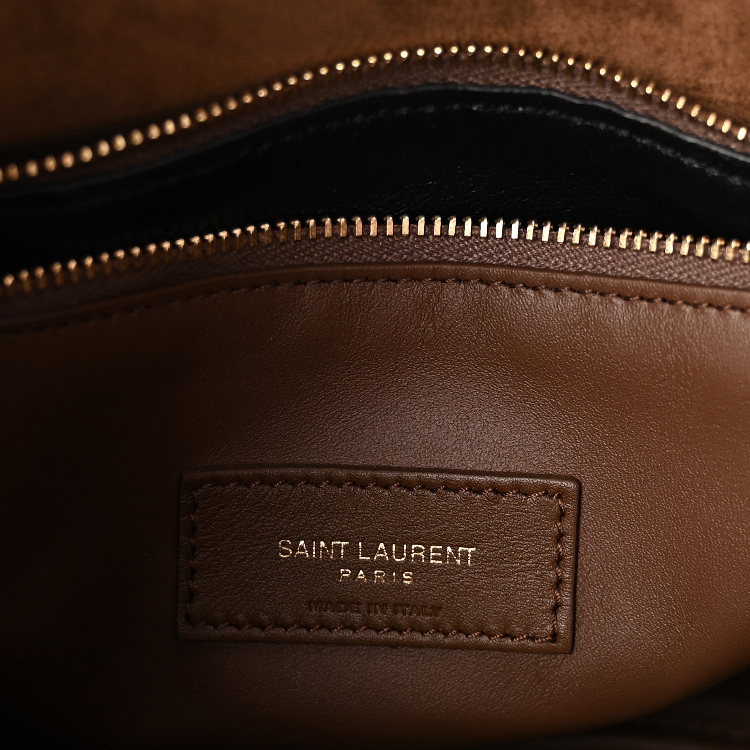 Saint Laurent Suede Shearling Small Le 5 A 7 Soft Hobo Dark Sigaro Natural Beige 6 of 10