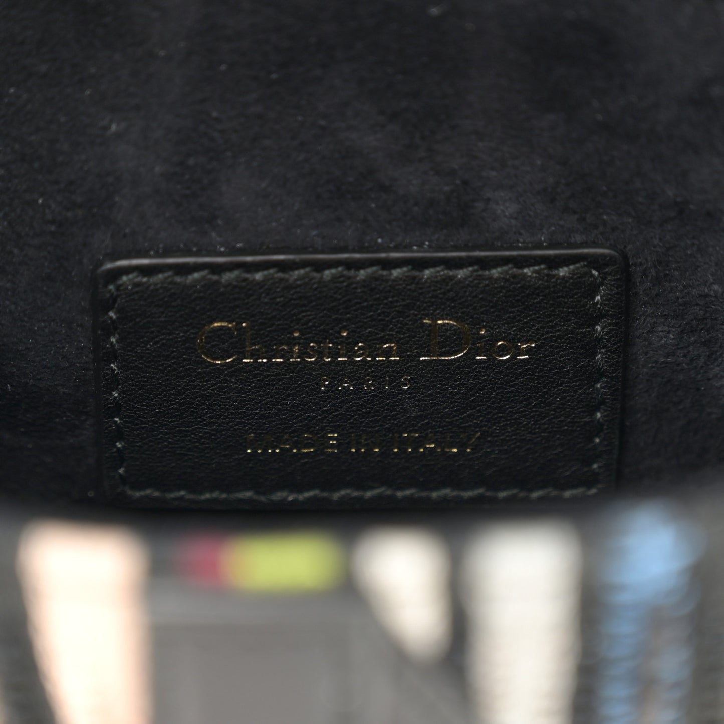 Canvas Embroidered Mini Saddle Bag Multicolor