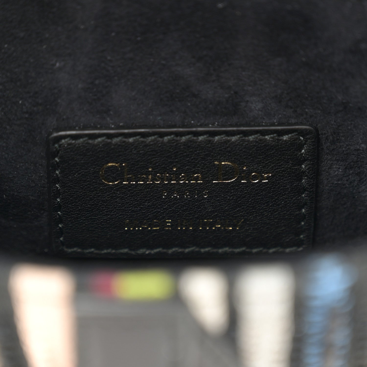 Christian Dior Canvas Embroidered Mini Saddle Bag Multicolor 6 of 11