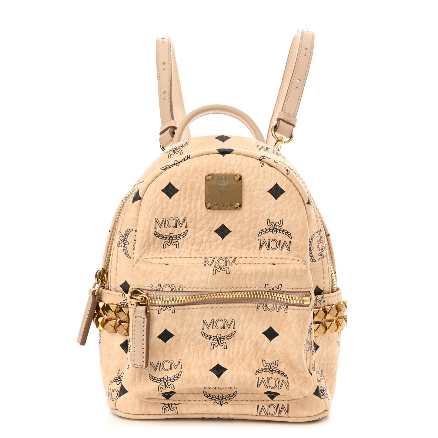 Visetos Side Stud X-Mini Stark Bebe Boo Backpack Beige