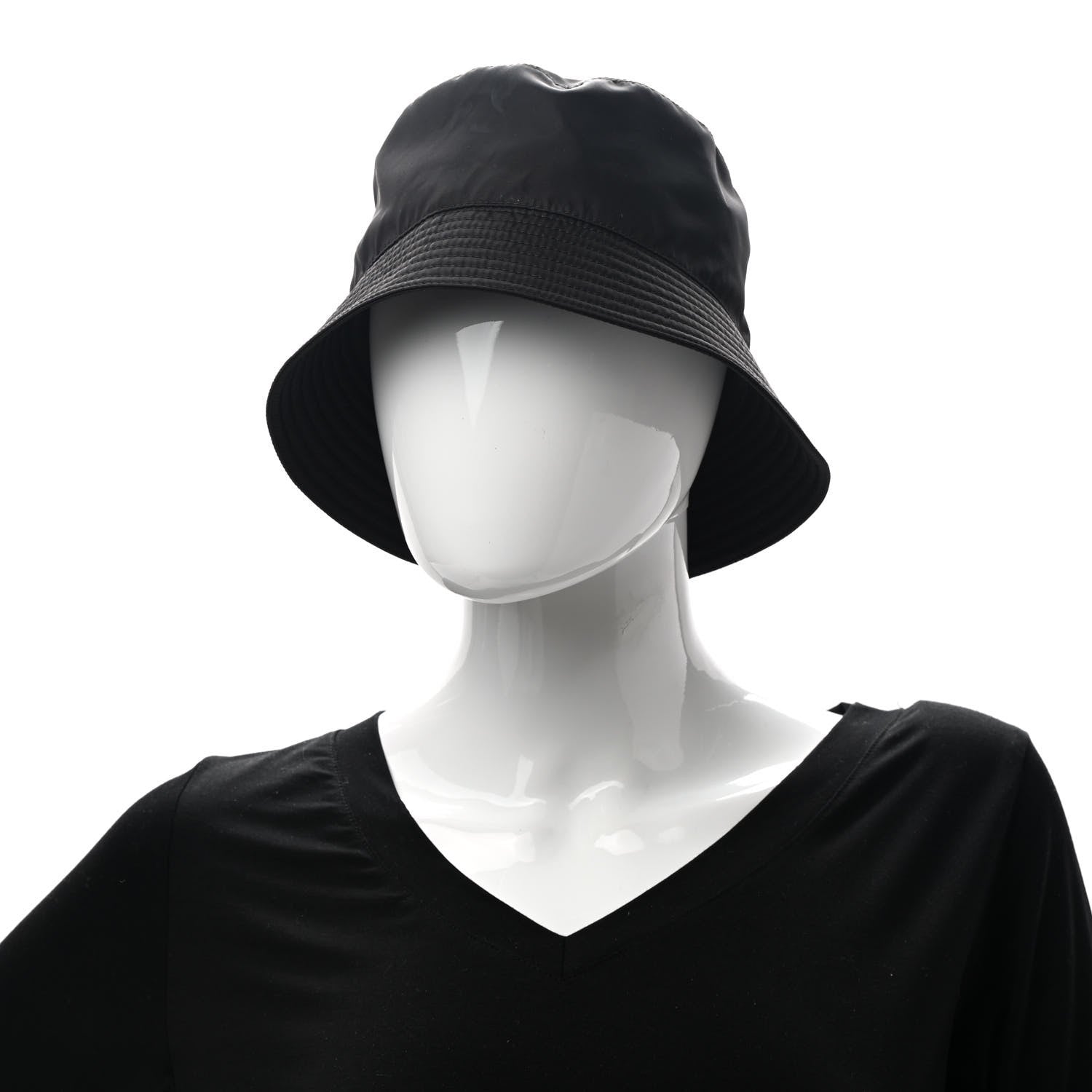 Prada Nylon Bucket Hat M Black 2 of 9