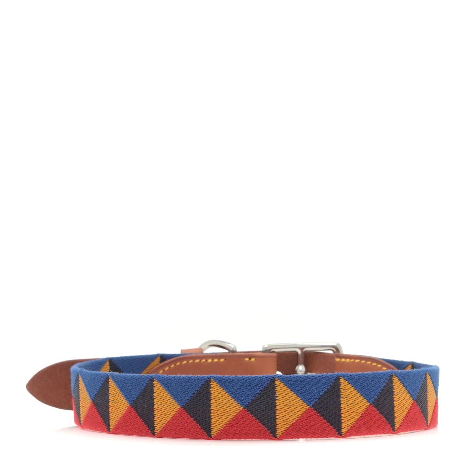 Hermes Toile Natural Bridle Medor Dog Collar L Dark Irish 2 of 6