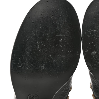 Chanel Tumbled Calfskin Short Boots 38.5 Black 8 of 12