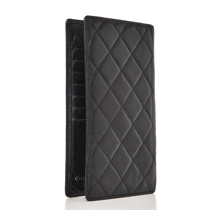 Chanel Calfskin Quilted Cambon Yen Wallet Black 3 of 11