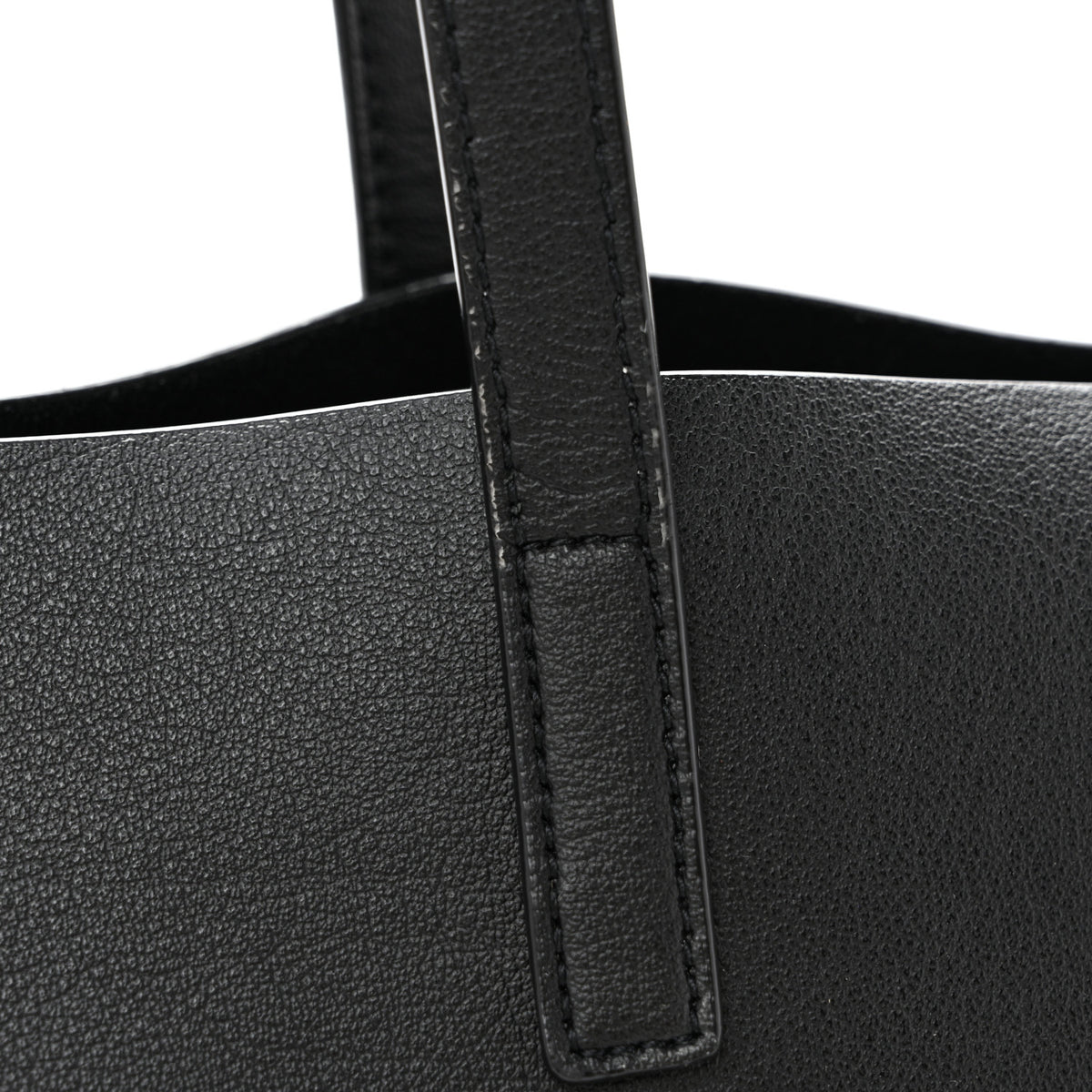 Calfskin Large Shopping Tote Black