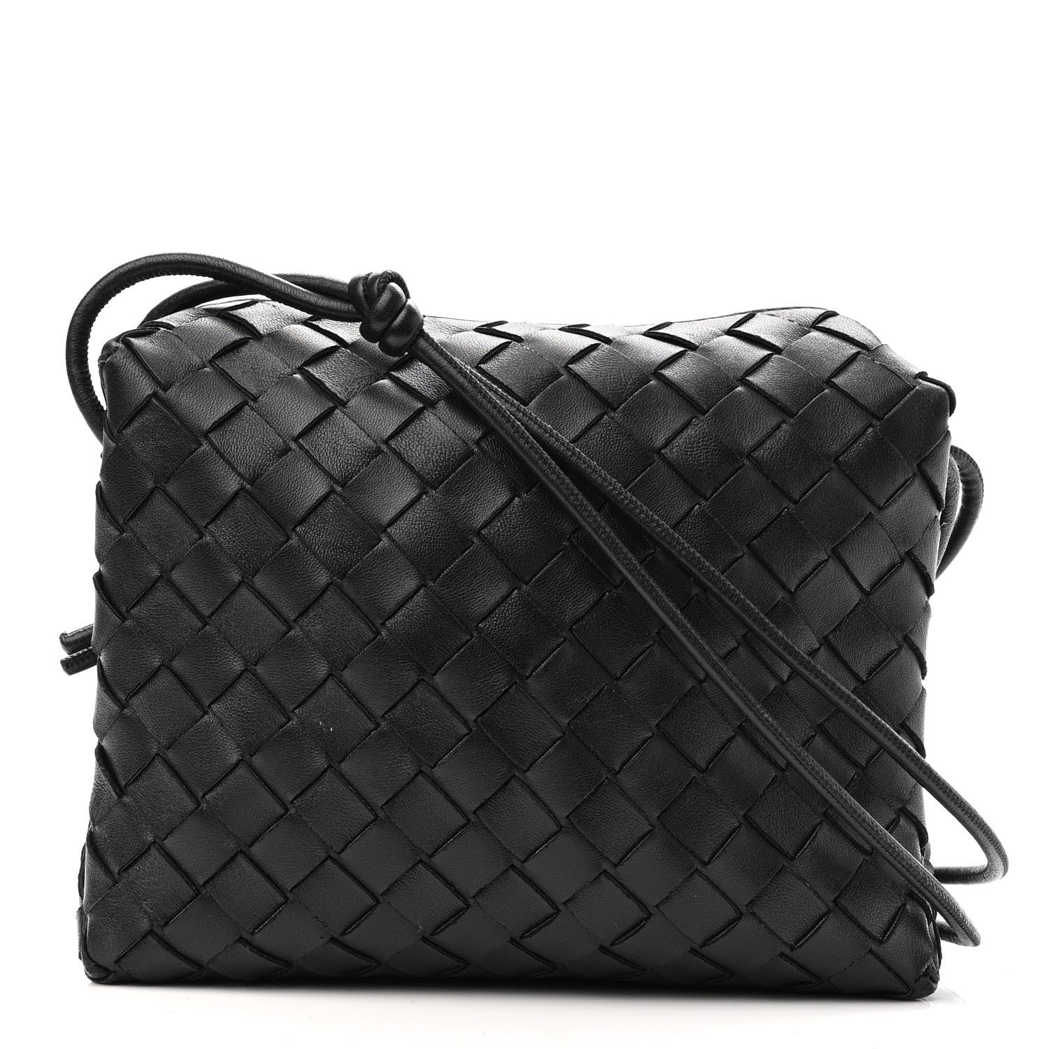 Bottega Veneta Nappa Intrecciato Small Loop Camera Bag Black 1 of 9
