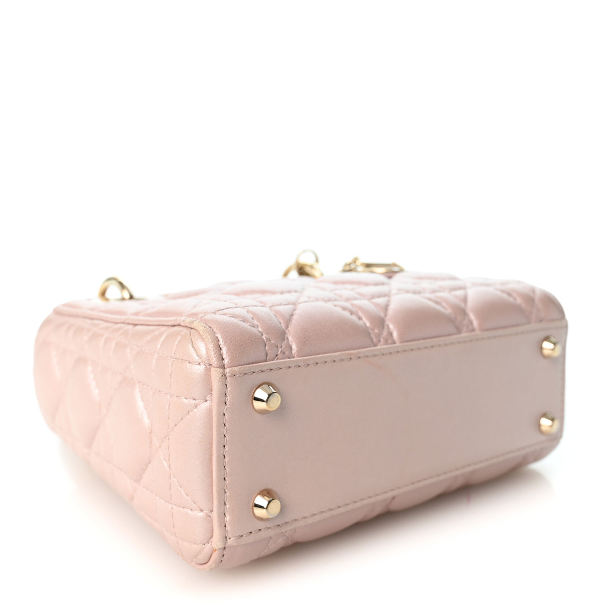 Christian Dior Lambskin Cannage Mini Lady Dior Blush 4 of 10