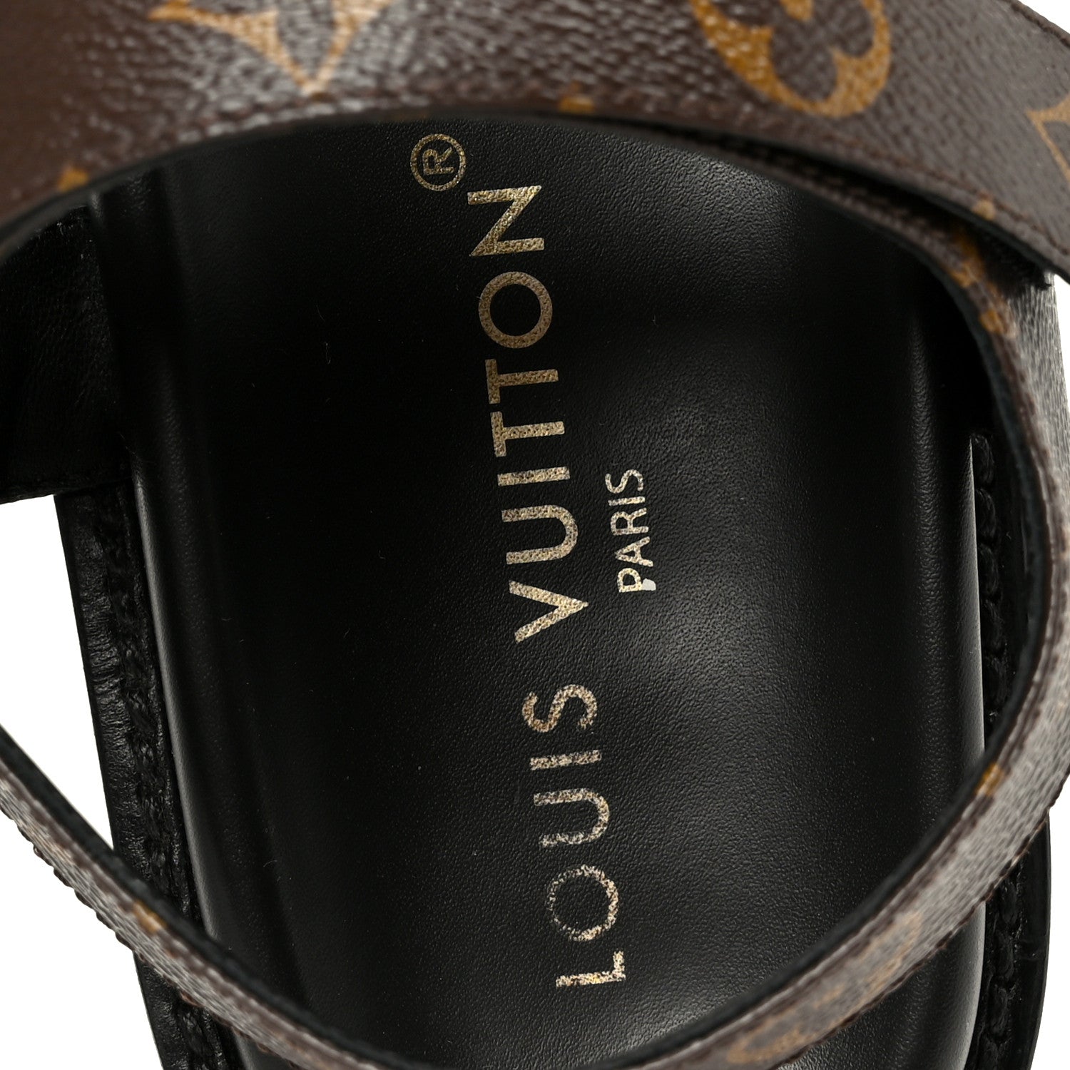 Louis Vuitton Monogram LV Sunset Comfort Flat Sandals 40 Cacao