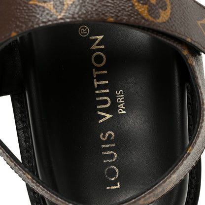 Louis Vuitton Monogram LV Sunset Comfort Flat Sandals 40 Cacao Brown 7 of 10