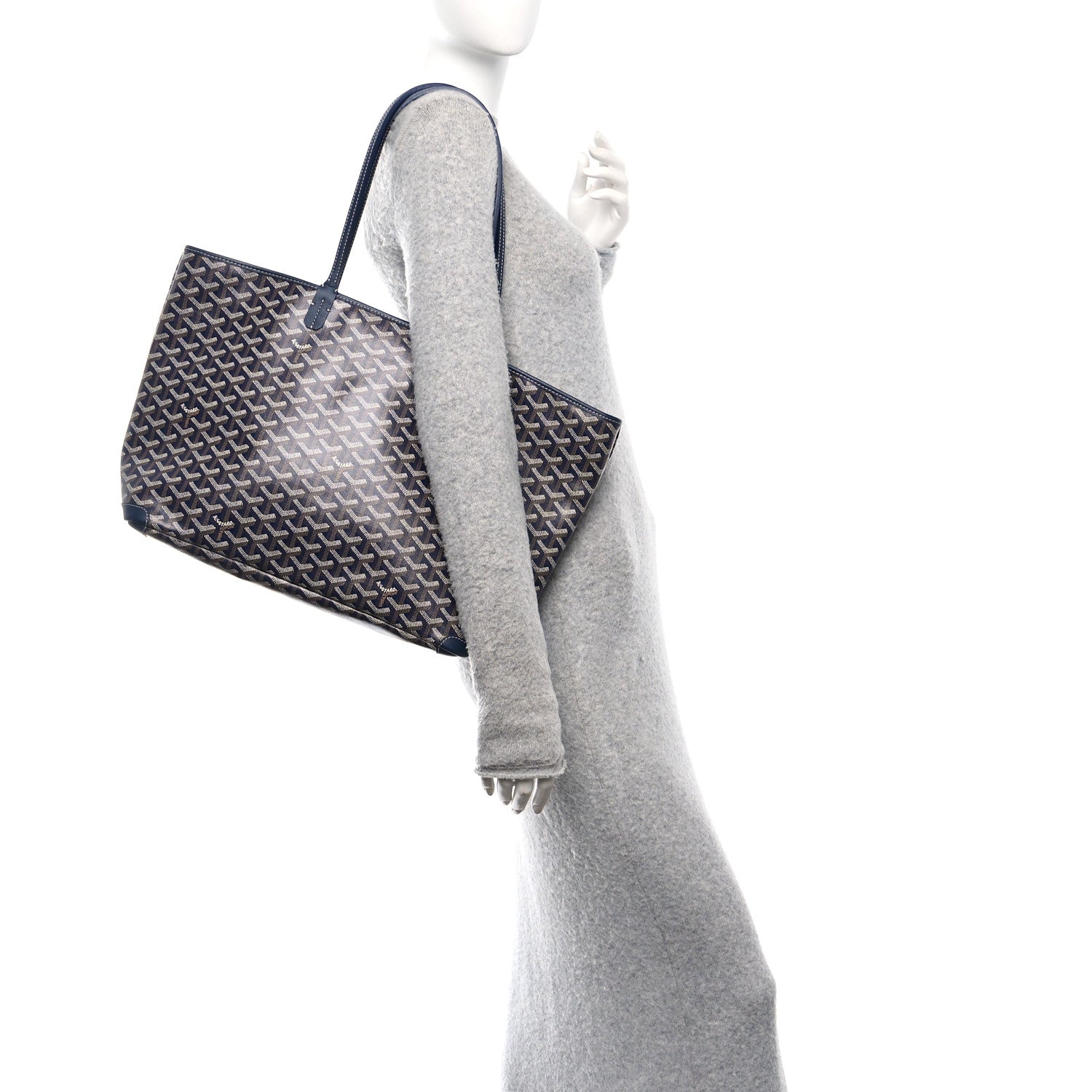 Goyard Goyardine Artois MM Navy 2 of 10
