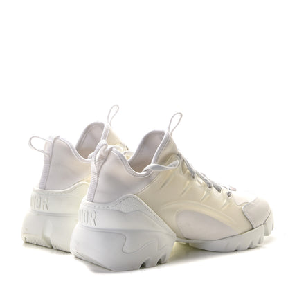 Christian Dior Technical Fabric Rubber Womens D-Connect Sneakers 38 White 3 of 8