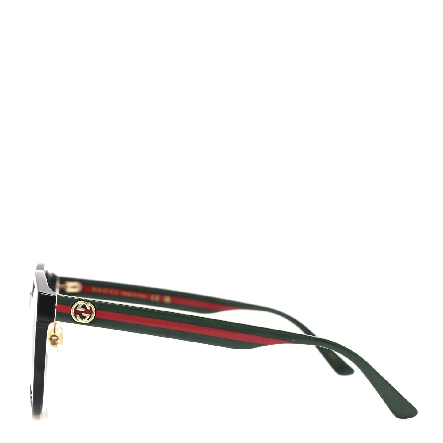 Acetate GG Web Round Eye Sunglasses GG0416SK Black