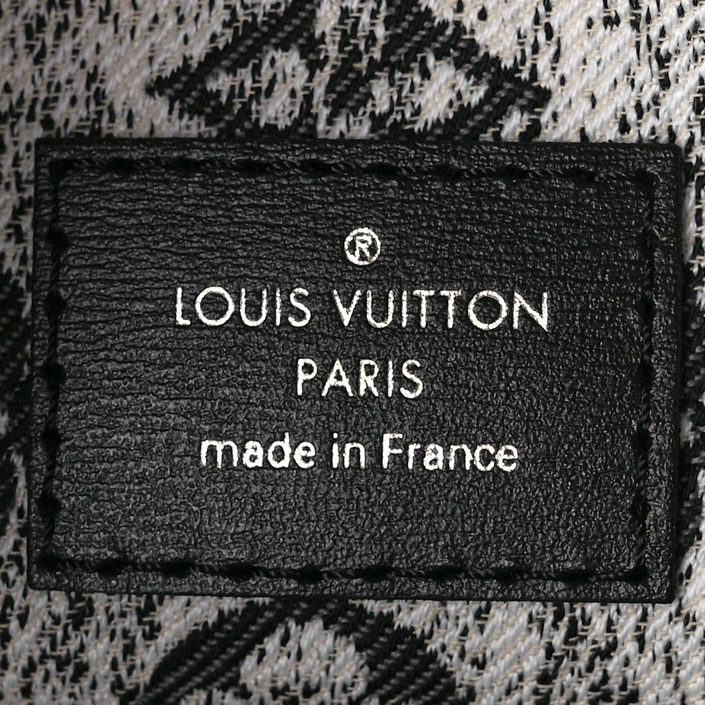Monogram Jacquard Denim Onthego MM Black