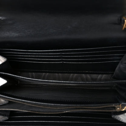 Gucci Calfskin Matelasse GG Marmont Chain Wallet Black 5 of 10