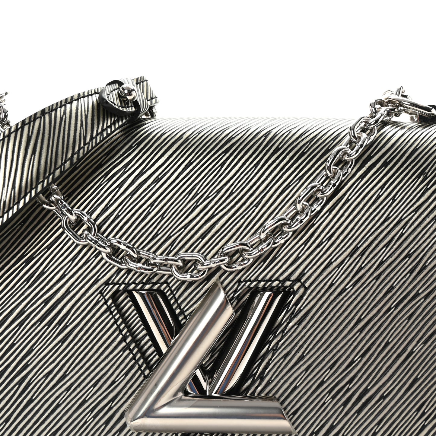 Epi Twist Shoulder Bag MM Platine
