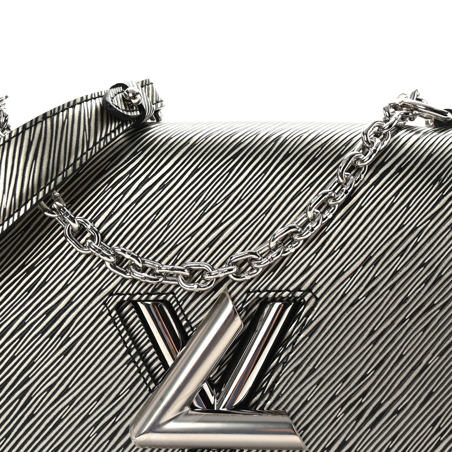 Louis Vuitton Epi Twist Shoulder Bag MM Platine 7 of 9
