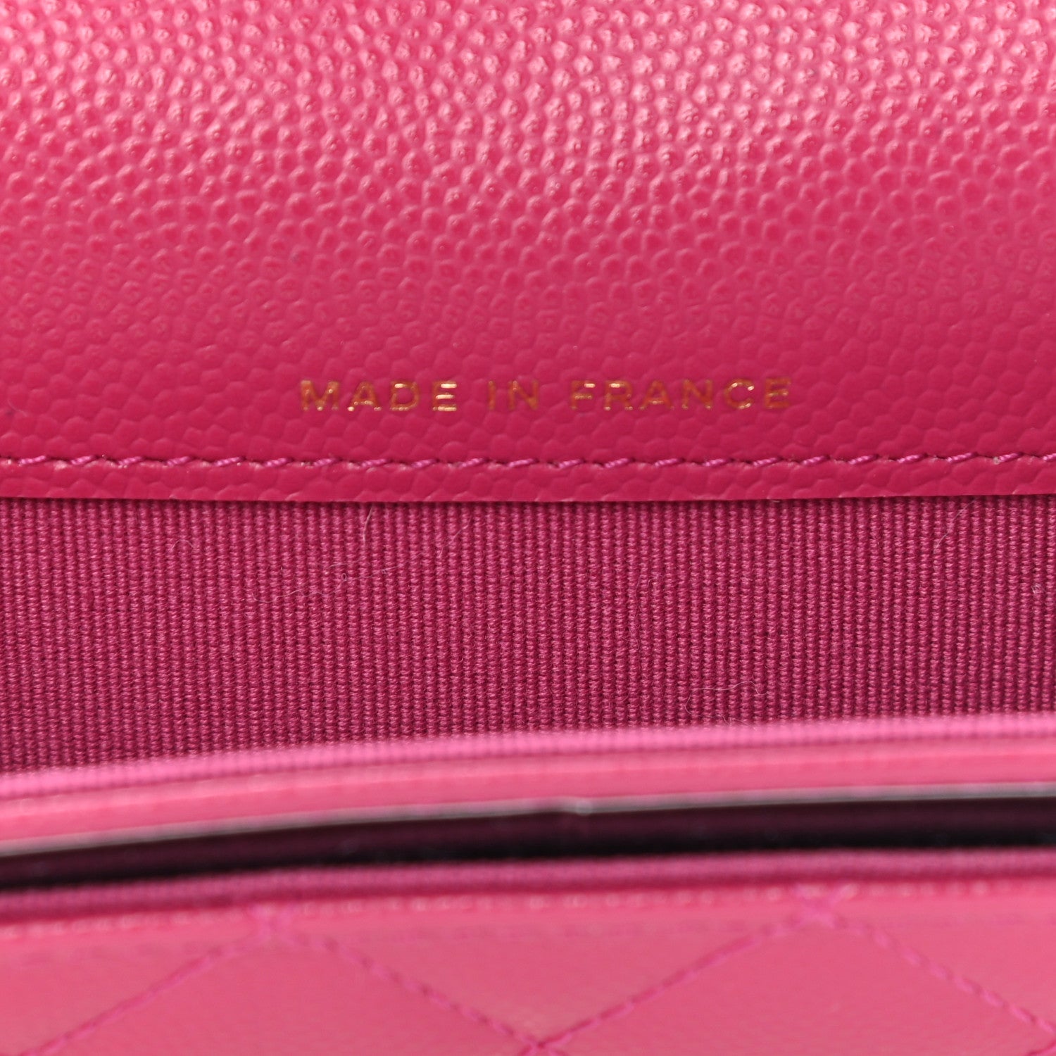 Chanel Caviar Quilted Flap Card Holder Wallet Fuchsia 7 of 12