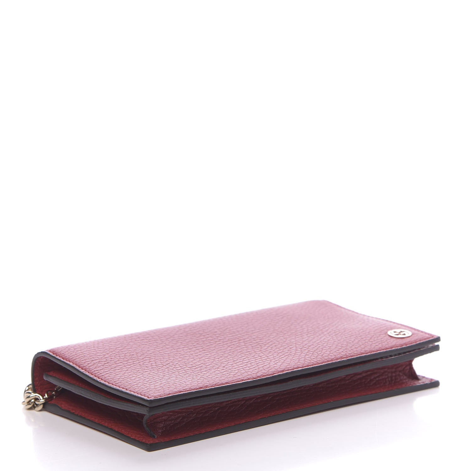 Gucci Dollar Calfskin Medium Betty Chain Wallet Red 4 of 11