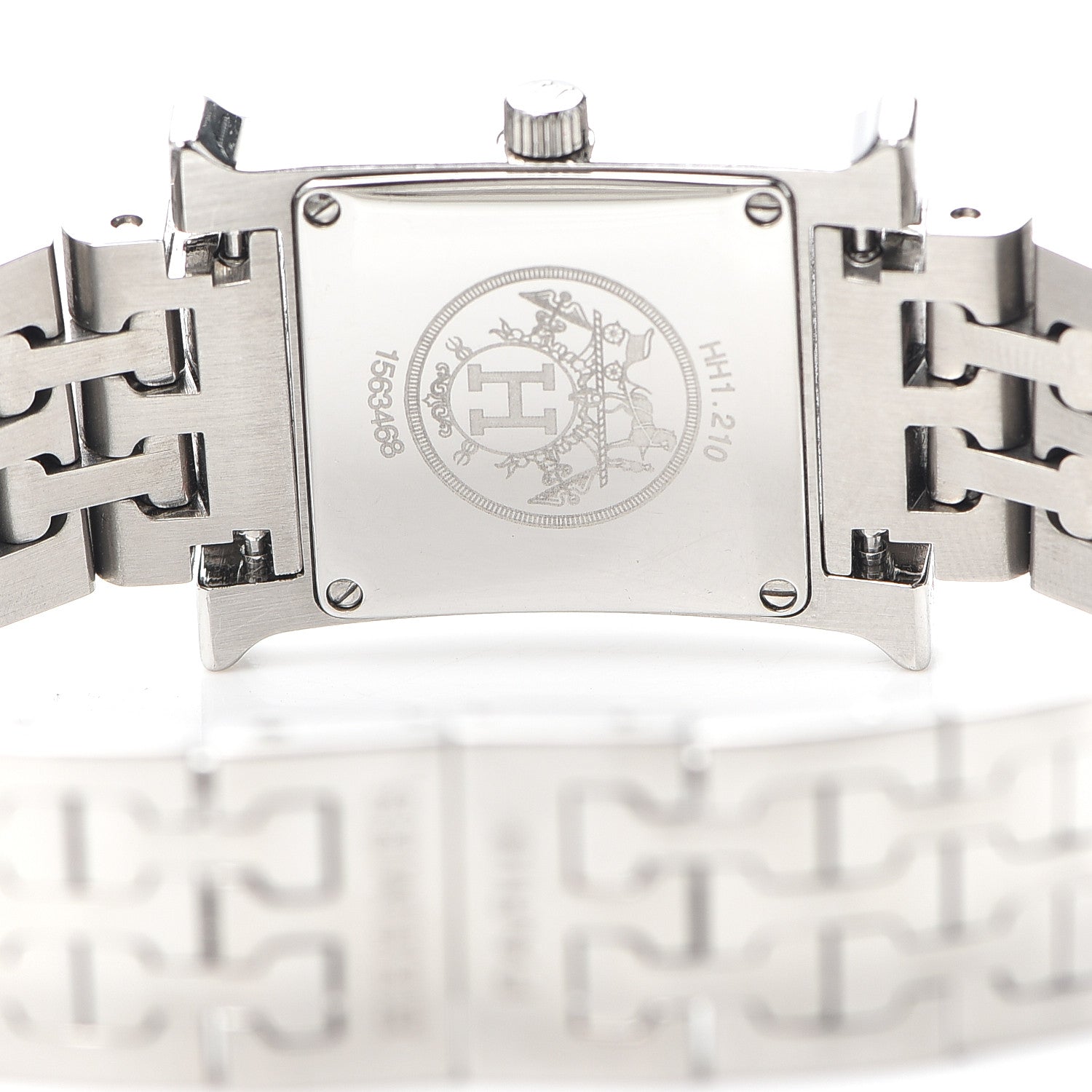 Hermes Stainless Steel 21mm Heure H Hour Quartz Watch Black 4 of 6
