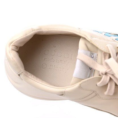 Gucci X DISNEY Calfskin Donald Duck Mens Rhyton Sneakers 10 Ivory 6 of 9