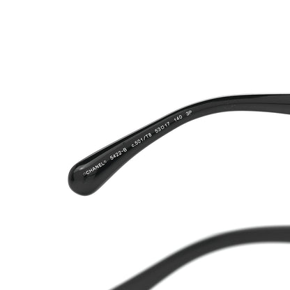 Chanel Acetate Strass Polarized Square Sunglasses 5422-B Black 5 of 8