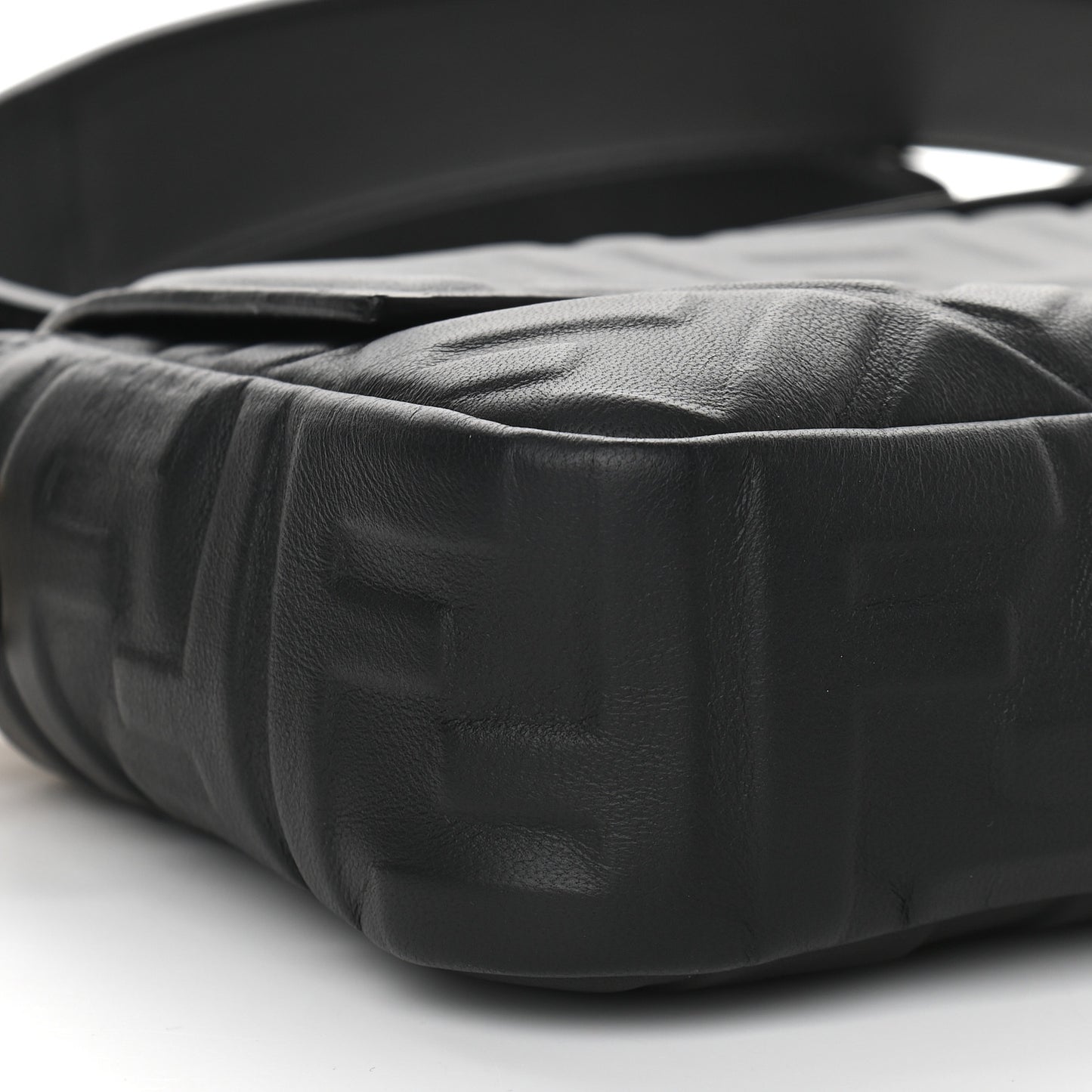 Nappa FF 1974 Embossed Baguette Black