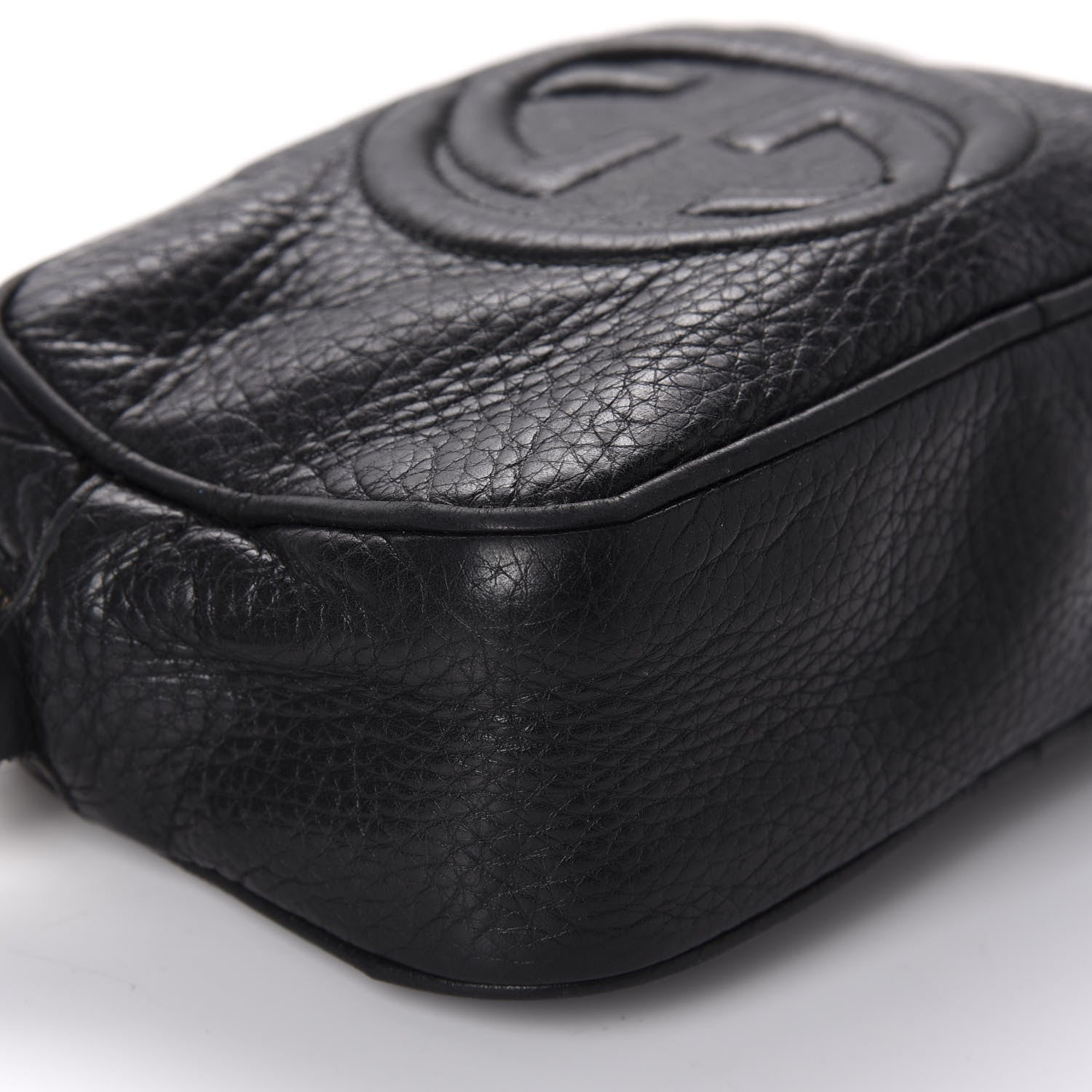 Gucci Pebbled Calfskin Mini Soho Disco Bag Black 6 of 12