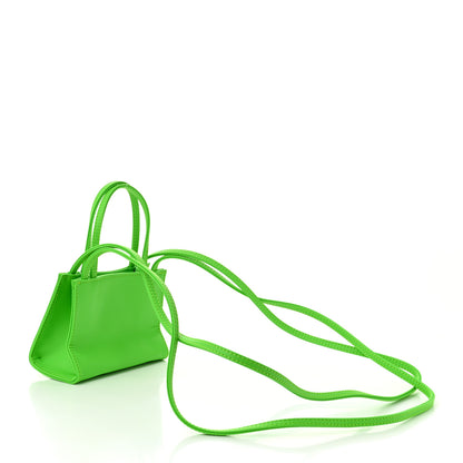 Telfar Vegan Leather Small Shopping Bag Highlighter Green 3 of 10