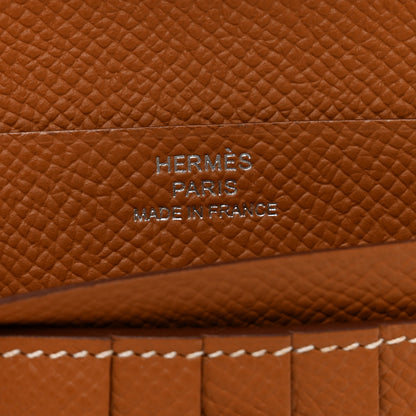 Hermes Epsom Bearn Compact Wallet Gold 6 of 7