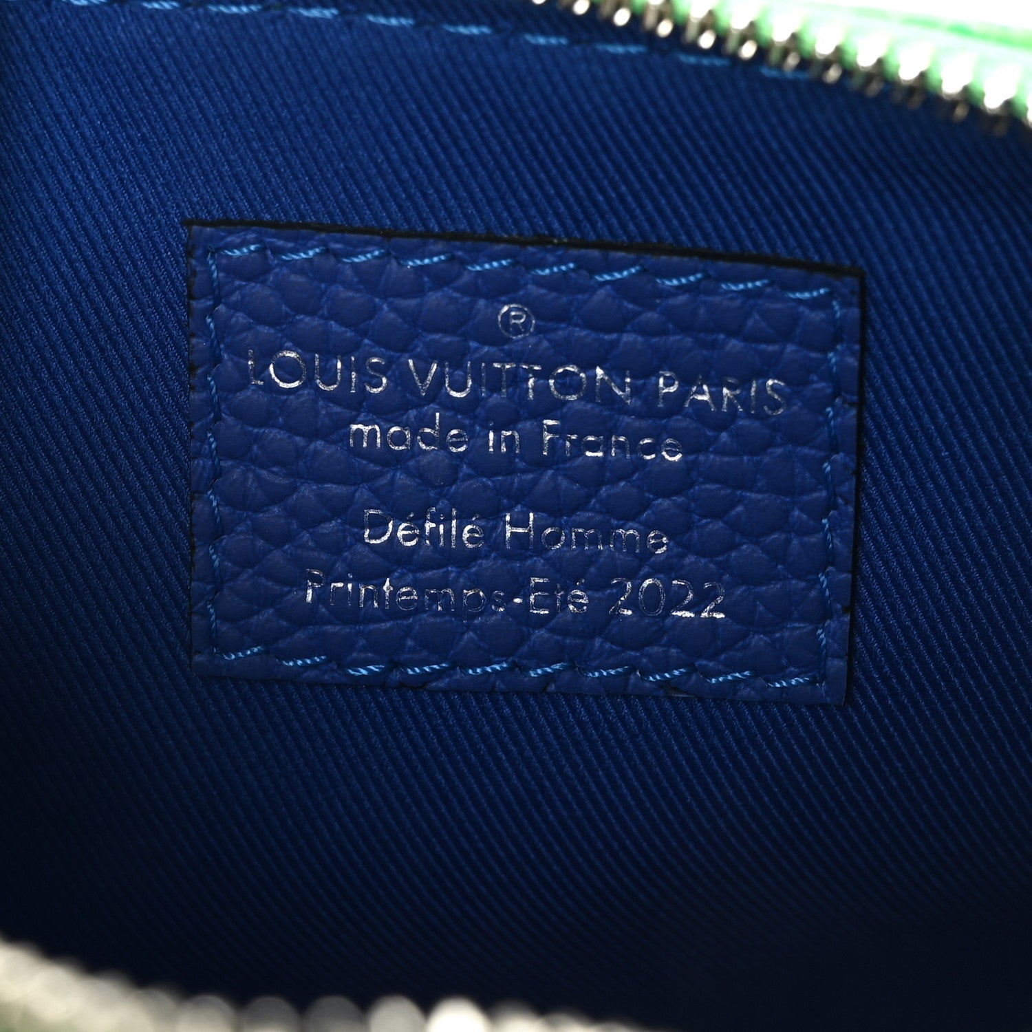 Louis Vuitton Taurillon Illusion Keepall XS Bleu Vert 7 of 9