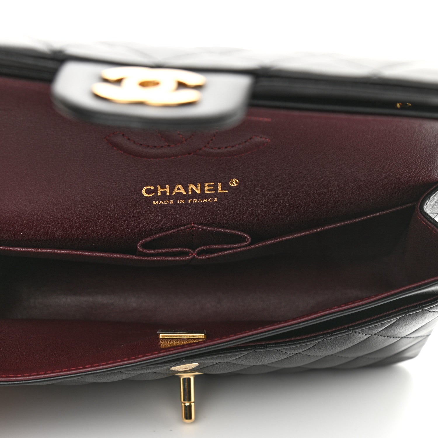 Chanel Lambskin Quilted Small Double Flap Black 5 of 11
