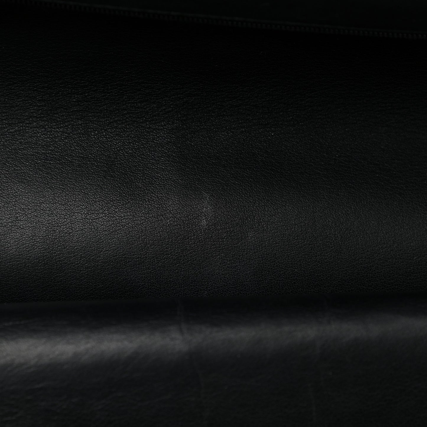 Patent Quilted Jumbo Double Flap Black