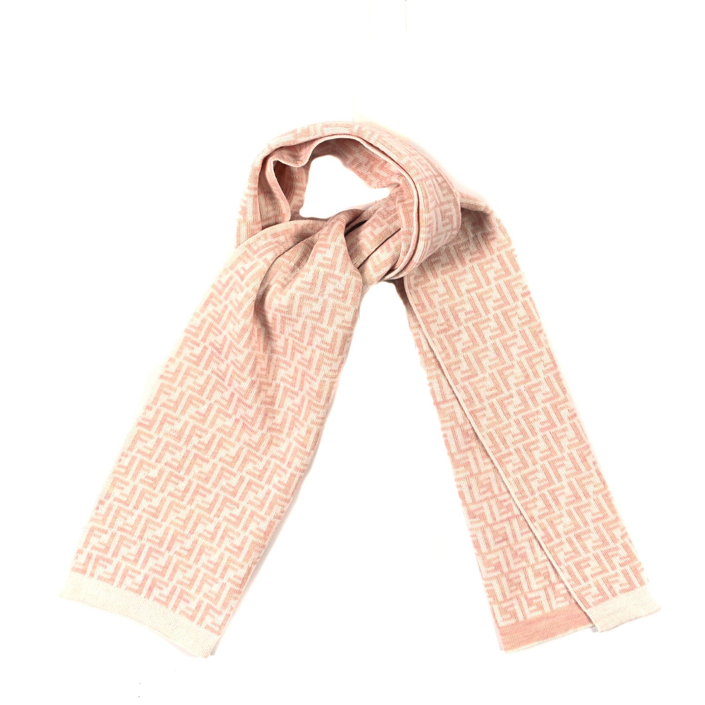 Wool Cashmere FF Scarf Pink