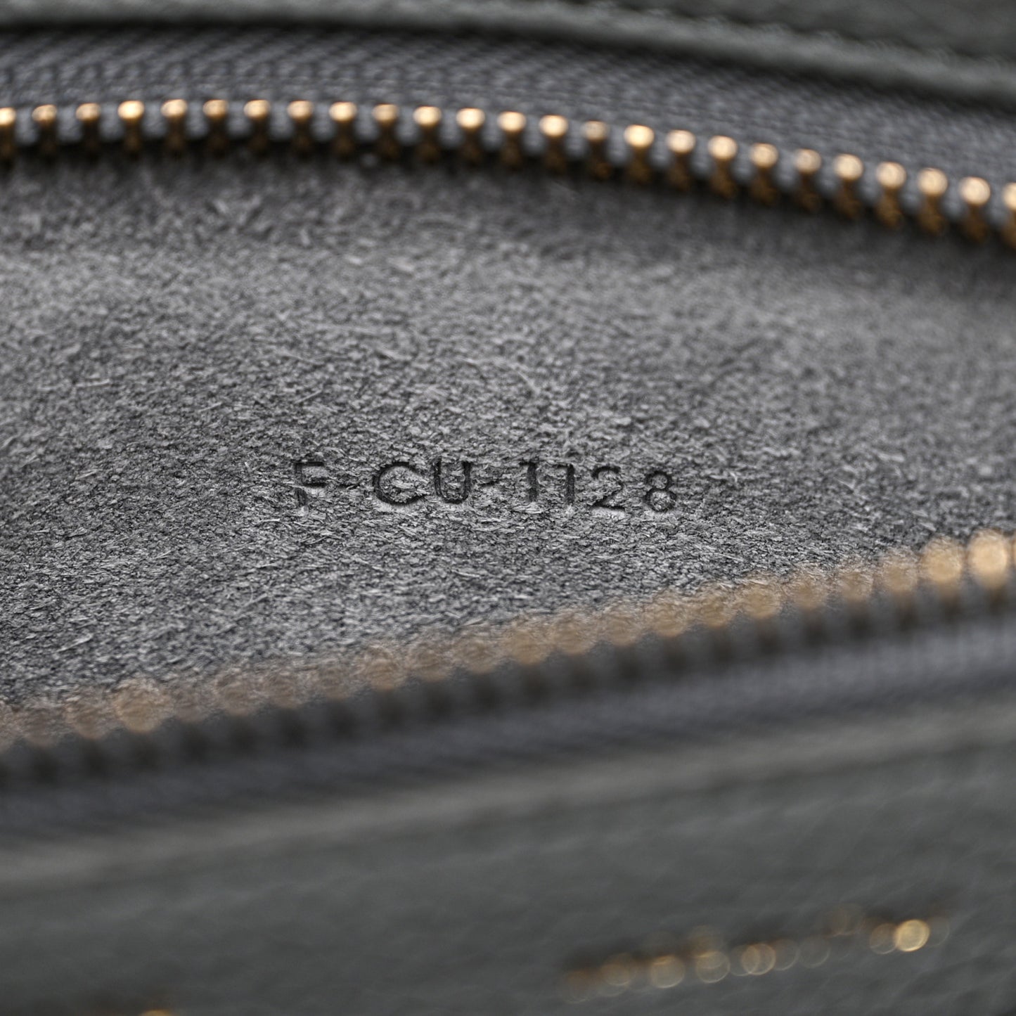 Baby Drummed Calfskin Micro Luggage Kohl