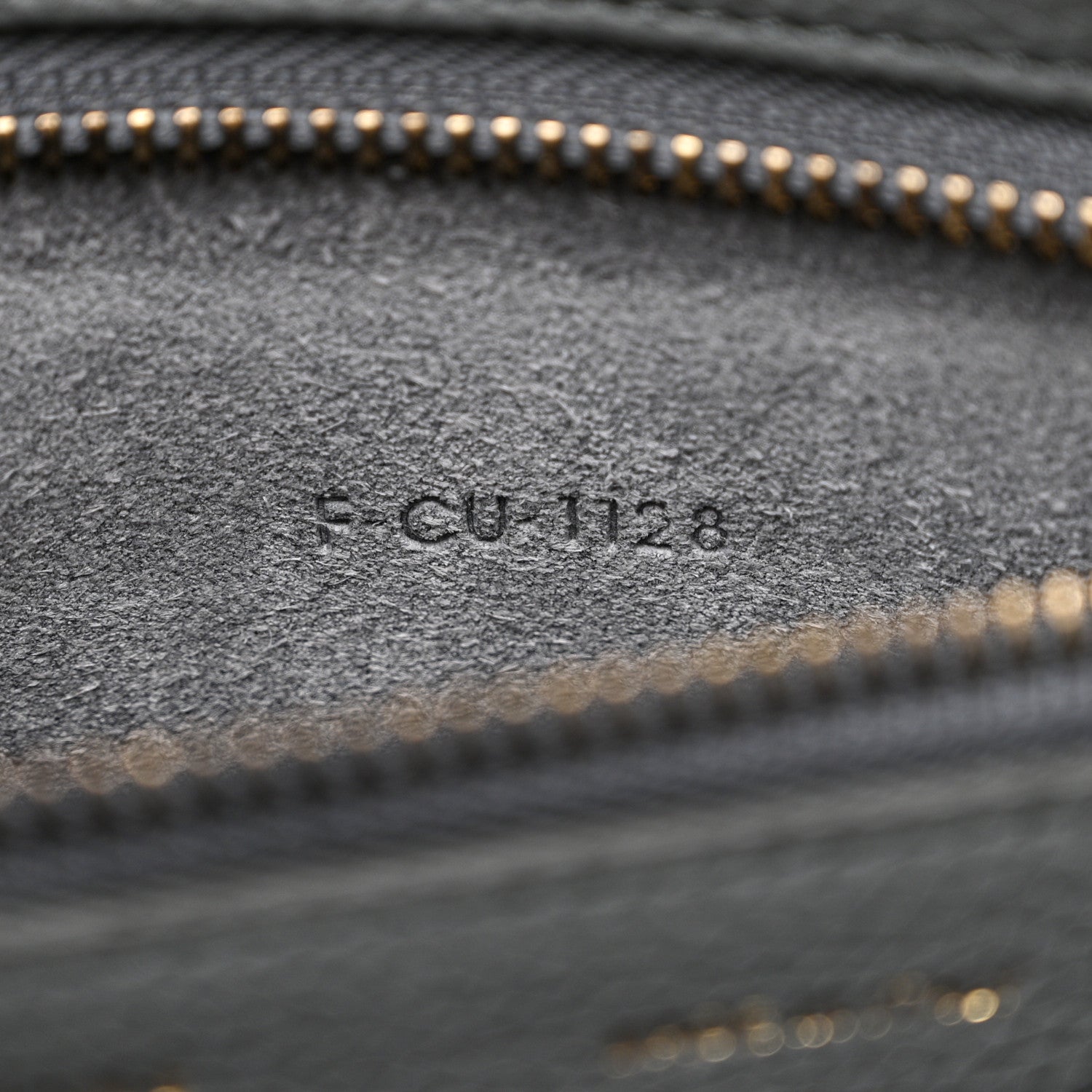 Celine Baby Drummed Calfskin Micro Luggage Kohl 7 of 15