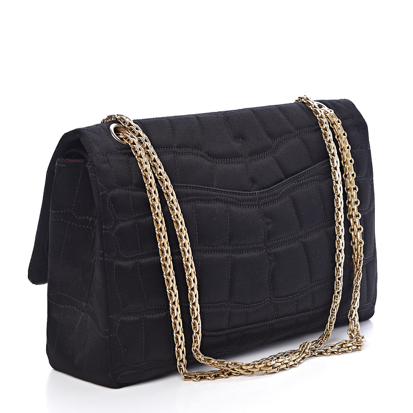 Satin Coco's Croc 2.55 Reissue 227 Flap Black