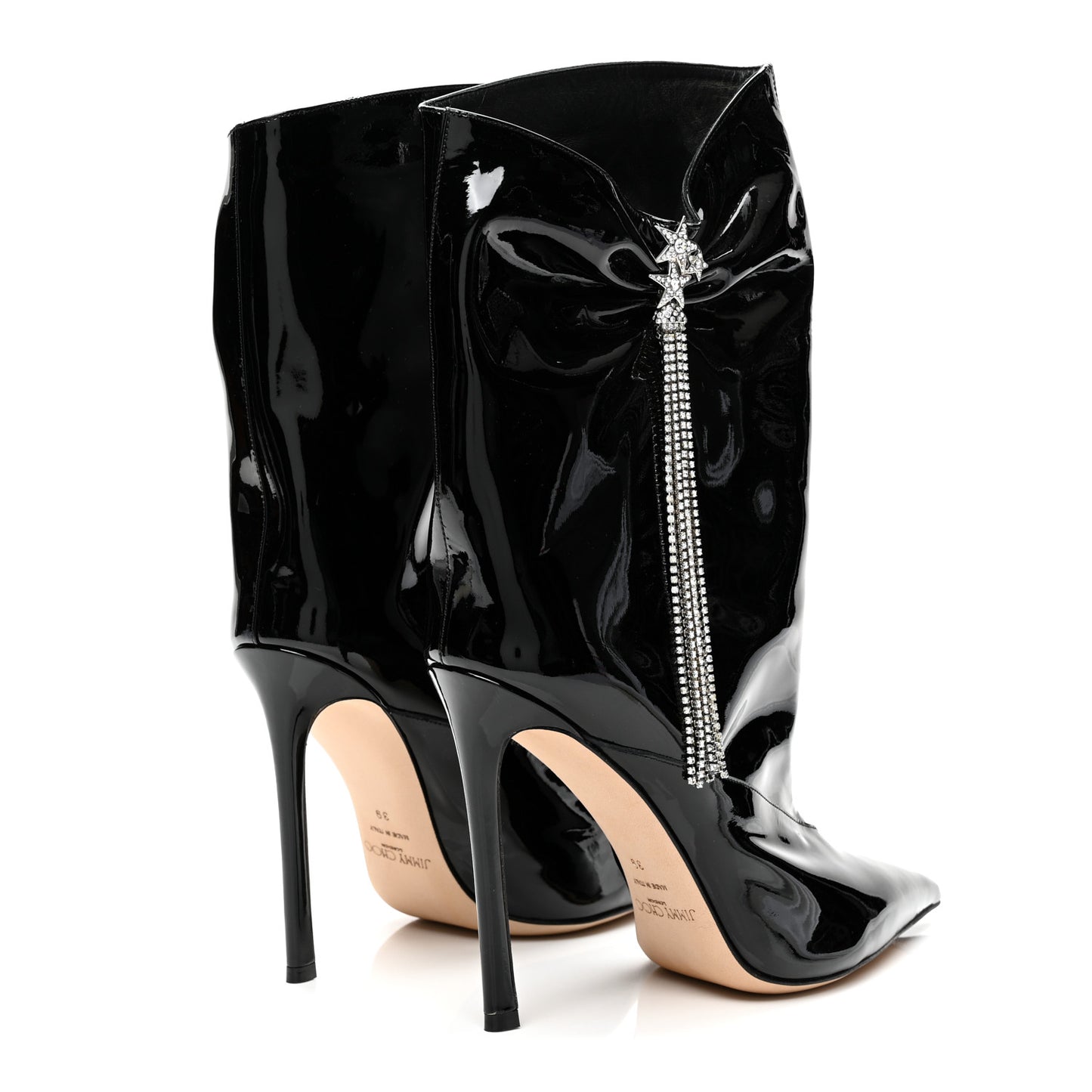 Soft Patent Crystal Oriel 110 Boots 39 Black