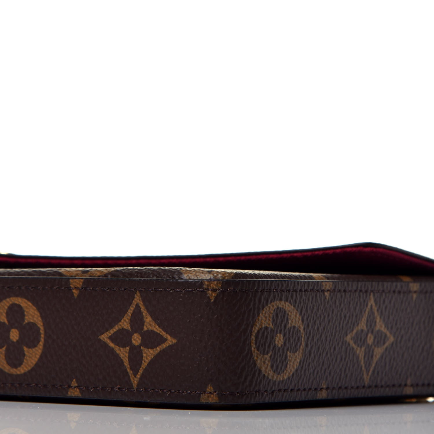 Louis Vuitton Monogram Pochette Felicie Chain Wallet Fuchsia 10 of 10