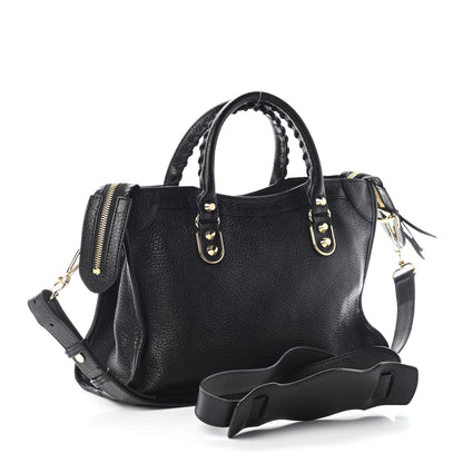 Balenciaga Chevre Gold Metallic Edge Hardware S City Black 5 of 8
