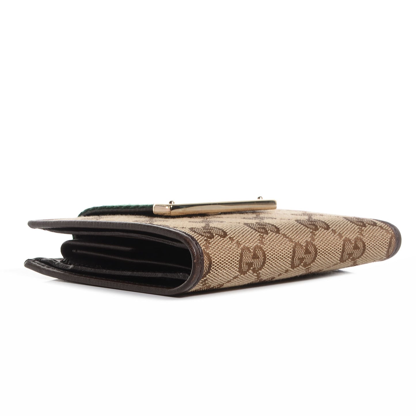 Monogram Web Ladies Web French Wallet Brown
