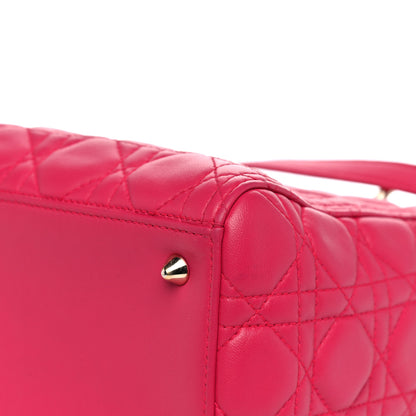 Christian Dior Lambskin Cannage Medium Lady Dior Pink 11 of 13