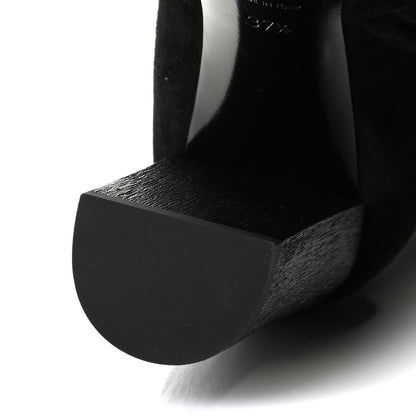 Saint Laurent Suede Joplin Buckle 105 Booties 37.5 Black 10 of 15