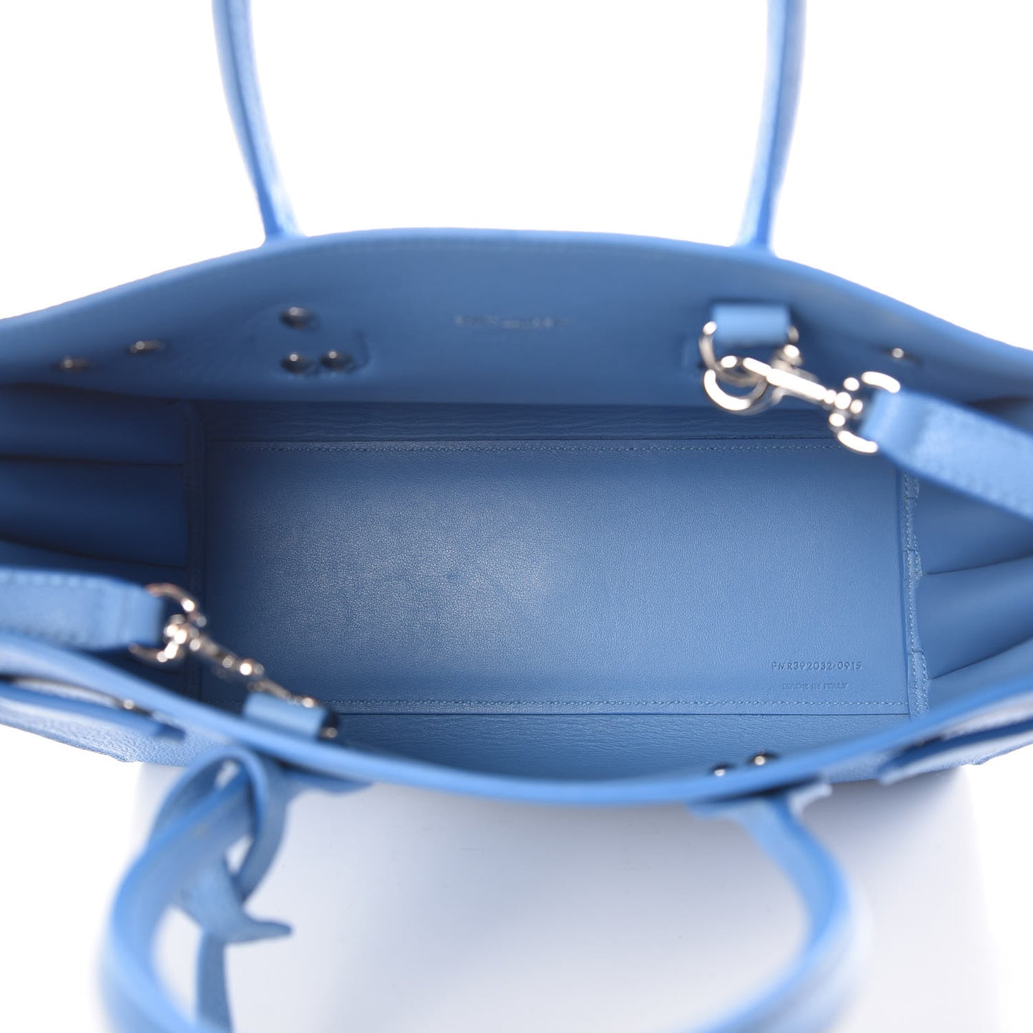 Grained Calfskin Baby Sac De Jour Blue Clair
