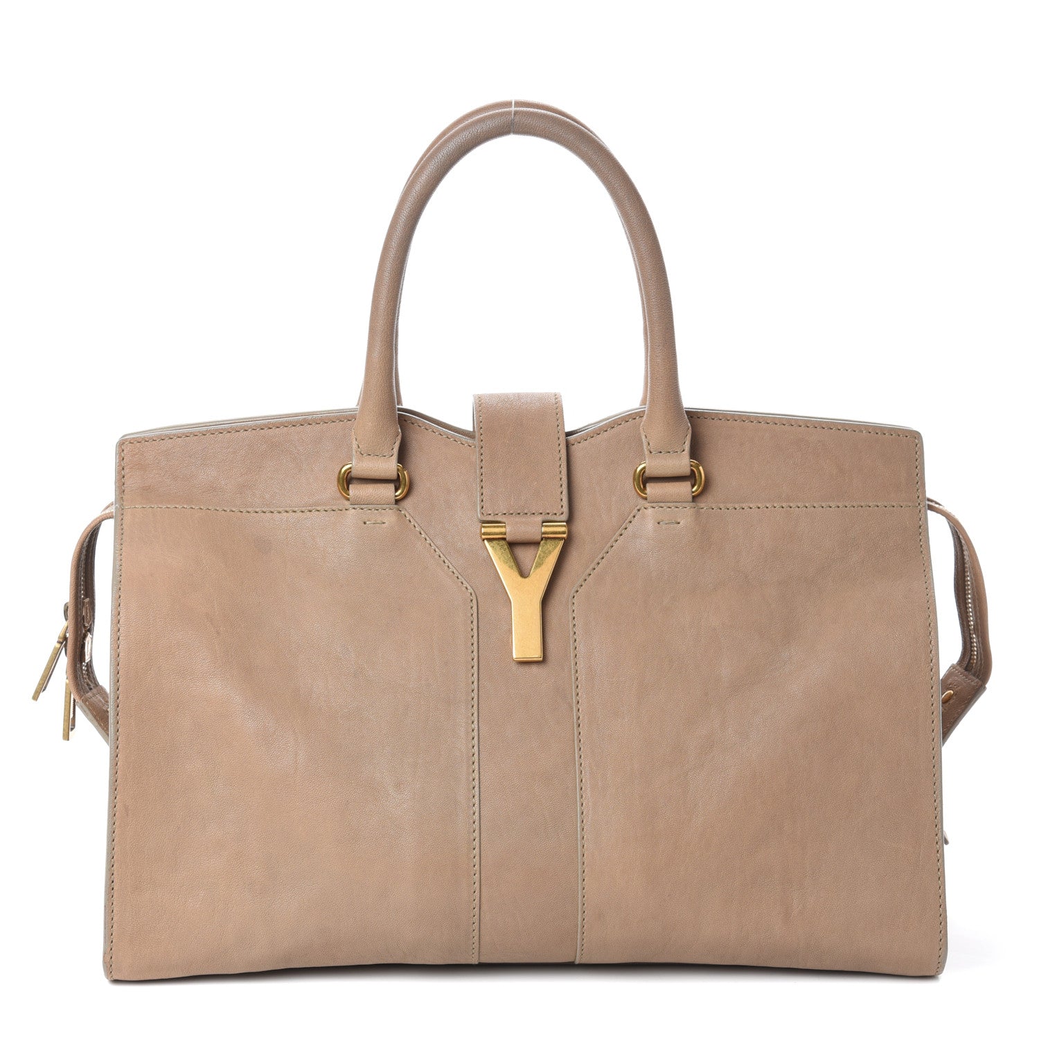 Saint Laurent Sheepskin Medium Cabas ChYc Beige 1 of 15